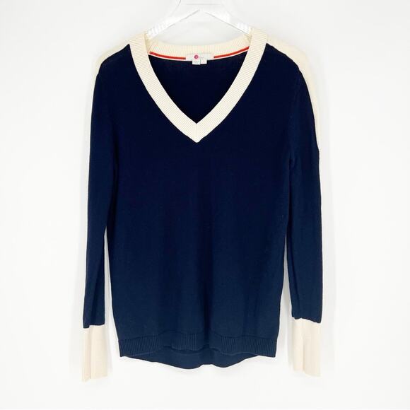 Boden V-Neck Wool Blend Sweater S Blue - Picture 1 of 5